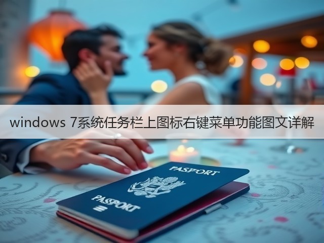windows 7系统任务栏上图标右键菜单功能图文详解(图1) windows 7系统任务栏上图标右键菜单功能图文详解(图1)