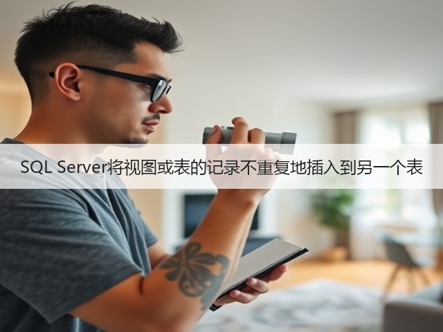 SQL Server将视图或表的记录不重复地插入到另一个表(图3) SQL Server将视图或表的记录不重复地插入到另一个表(图3)