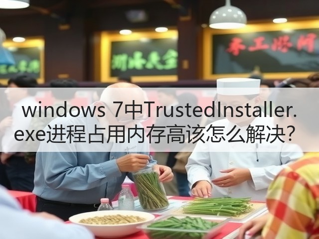 windows 7中TrustedInstaller.exe进程占用内存高该怎么解决?(图1) windows 7中TrustedInstaller.exe进程占用内存高该怎么解决?(图1)