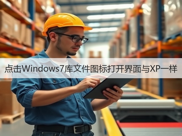 点击Windows7库文件图标打开界面与XP一样(图2) 点击Windows7库文件图标打开界面与XP一样(图2)