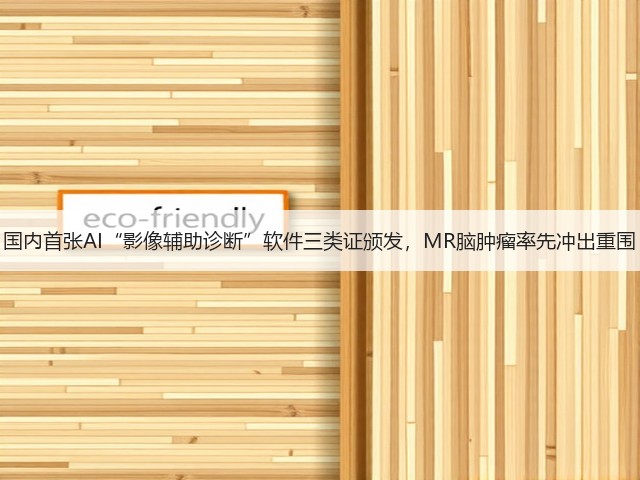 国内首张AI“影像辅助诊断”软件三类证颁发,MR脑肿瘤率先冲出重围(图1) 国内首张AI“影像辅助诊断”软件三类证颁发,MR脑肿瘤率先冲出重围(图1)