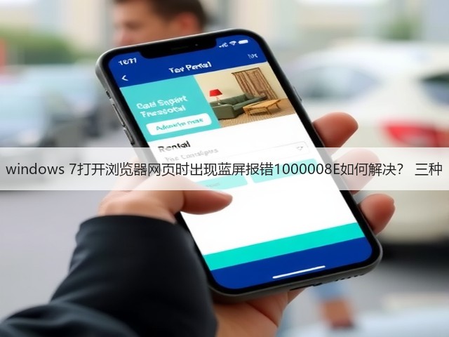 windows 7打开浏览器网页时出现蓝屏报错1000008E如何解决？ 三种(图1)