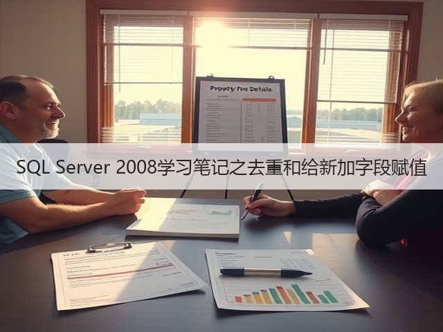 SQL Server 2008学习笔记之去重和给新加字段赋值(图1) SQL Server 2008学习笔记之去重和给新加字段赋值(图1)