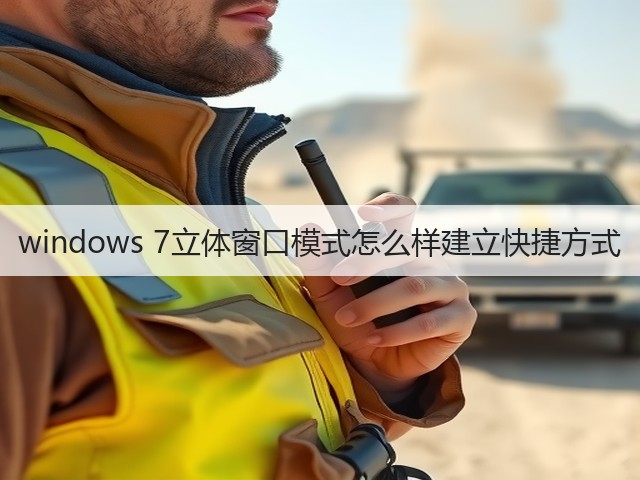 windows 7立体窗口模式怎么样建立快捷方式(图2) windows 7立体窗口模式怎么样建立快捷方式(图2)
