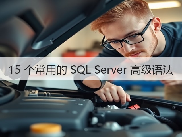 15 个常用的 SQL Server 高级语法(图2) 15 个常用的 SQL Server 高级语法(图2)