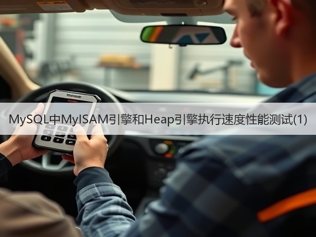 MySQL中MyISAM引擎和Heap引擎执行速度性能测试(1)(图2)