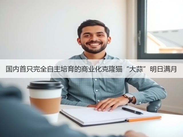 国内首只完全自主培育的商业化克隆猫“大蒜”明日满月(图2) 国内首只完全自主培育的商业化克隆猫“大蒜”明日满月(图2)