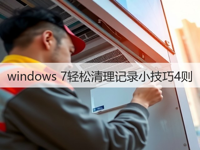 windows 7轻松清理记录小技巧4则(图1) windows 7轻松清理记录小技巧4则(图1)