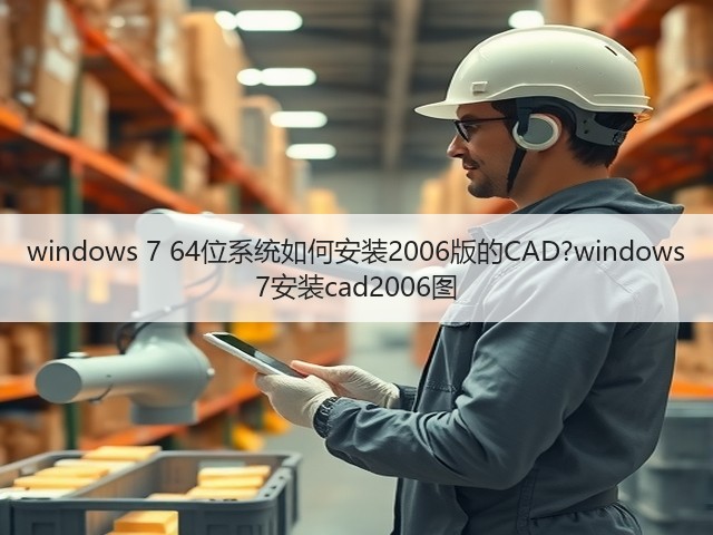 windows 7 64位系统如何安装2006版的CAD?windows 7安装cad2006图(图1) windows 7 64位系统如何安装2006版的CAD?windows 7安装cad2006图(图1)
