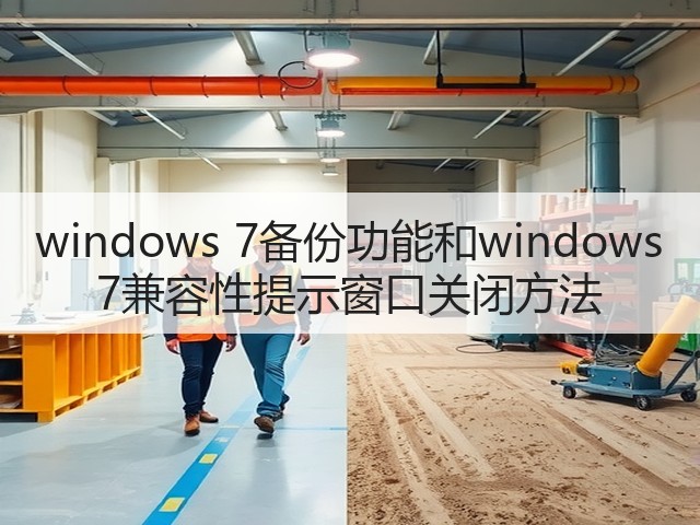 windows 7备份功能和windows 7兼容性提示窗口关闭方法(图3) windows 7备份功能和windows 7兼容性提示窗口关闭方法(图3)