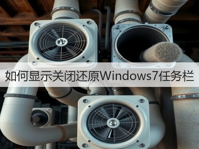 如何显示关闭还原Windows7任务栏(图3) 如何显示关闭还原Windows7任务栏(图3)