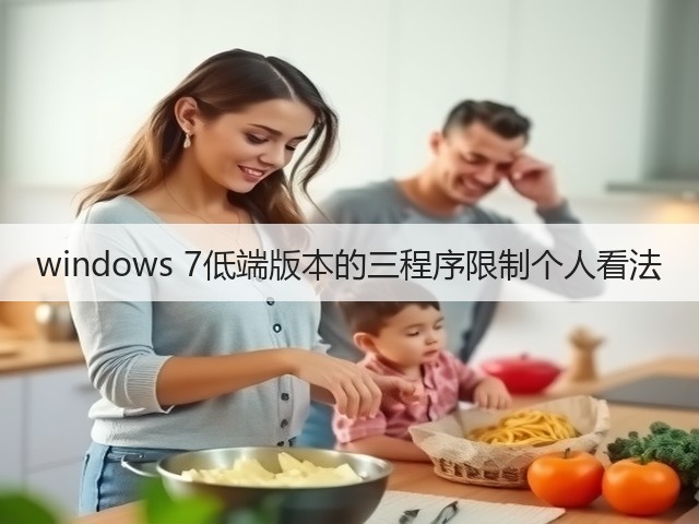 windows 7低端版本的三程序限制个人看法(图3) windows 7低端版本的三程序限制个人看法(图3)