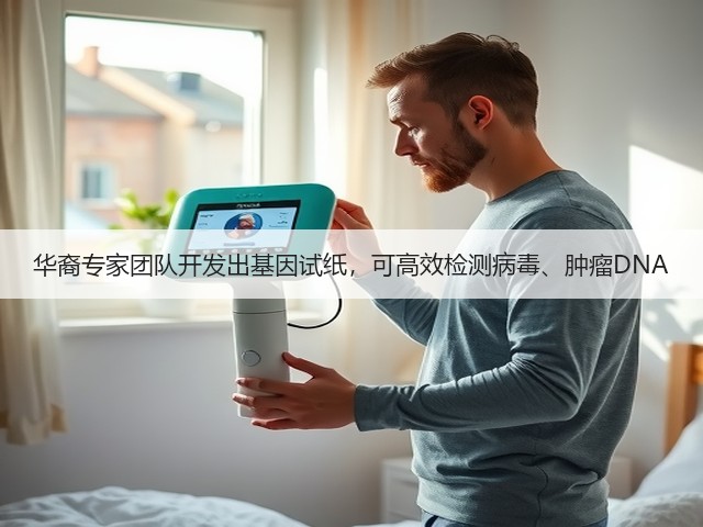 华裔专家团队开发出基因试纸，可高效检测病毒、肿瘤DNA(图1)