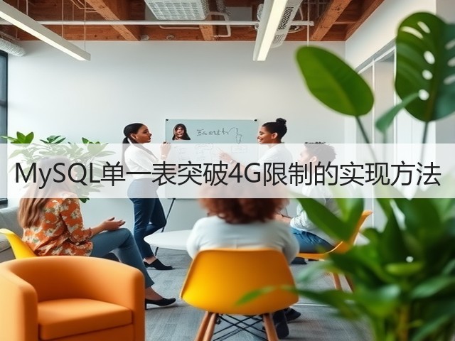 MySQL单一表突破4G限制的实现方法(图1) MySQL单一表突破4G限制的实现方法(图1)