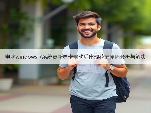 电脑windows 7系统更新显卡驱动后出现花屏原因分析与解决(图2) 电脑windows 7系统更新显卡驱动后出现花屏原因分析与解决(图2)
