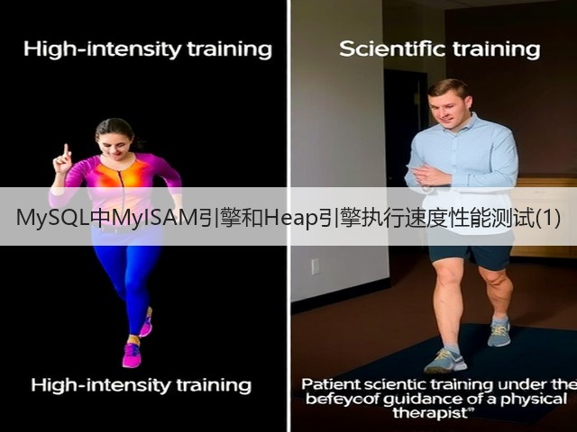 MySQL中MyISAM引擎和Heap引擎执行速度性能测试(1)(图1)