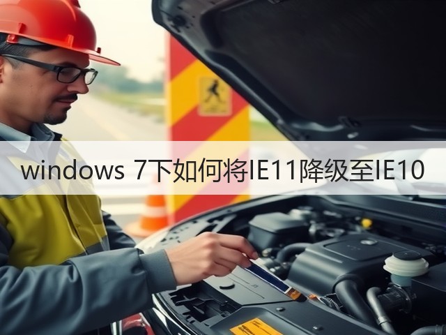 windows 7下如何将IE11降级至IE10(图3) windows 7下如何将IE11降级至IE10(图3)