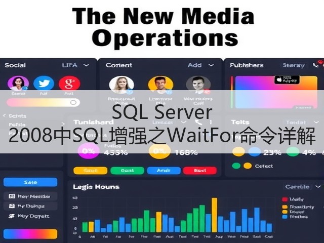 SQL Server 2008中SQL增强之WaitFor命令详解(图3) SQL Server 2008中SQL增强之WaitFor命令详解(图3)