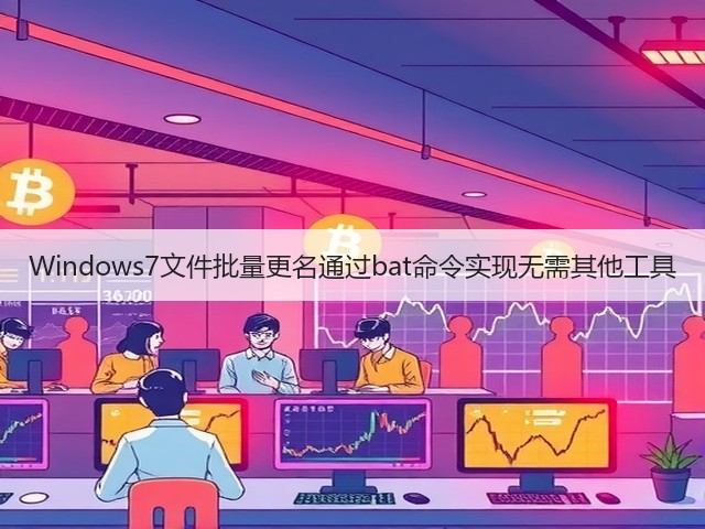 Windows7文件批量更名通过bat命令实现无需其他工具(图1) Windows7文件批量更名通过bat命令实现无需其他工具(图1)