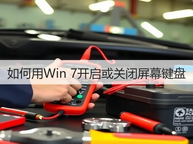 如何用Win 7开启或关闭屏幕键盘(图1)