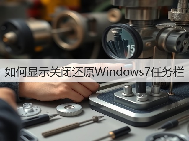 如何显示关闭还原Windows7任务栏(图2) 如何显示关闭还原Windows7任务栏(图2)