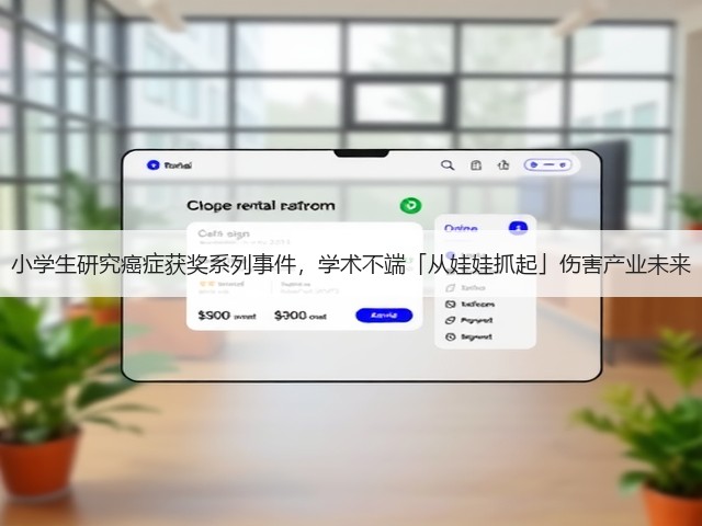 小学生研究癌症获奖系列事件,学术不端「从娃娃抓起」伤害产业未来(图3) 小学生研究癌症获奖系列事件,学术不端「从娃娃抓起」伤害产业未来(图3)