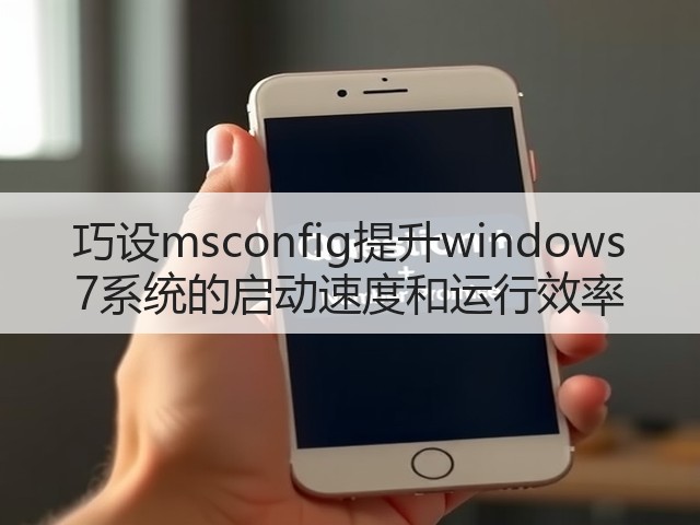 巧设msconfig提升windows 7系统的启动速度和运行效率(图1) 巧设msconfig提升windows 7系统的启动速度和运行效率(图1)
