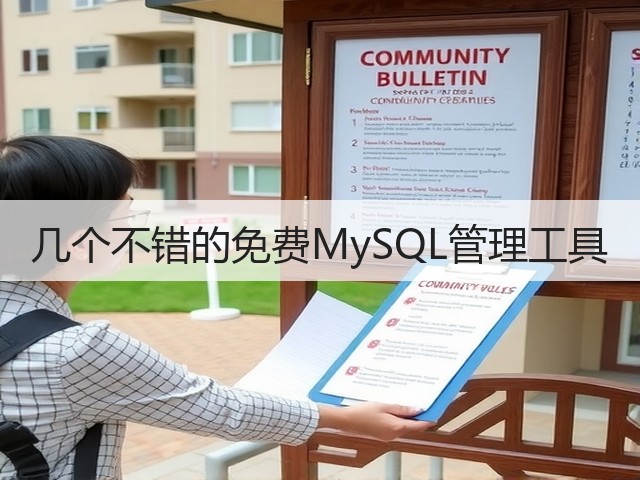 几个不错的免费MySQL管理工具(图2) 几个不错的免费MySQL管理工具(图2)