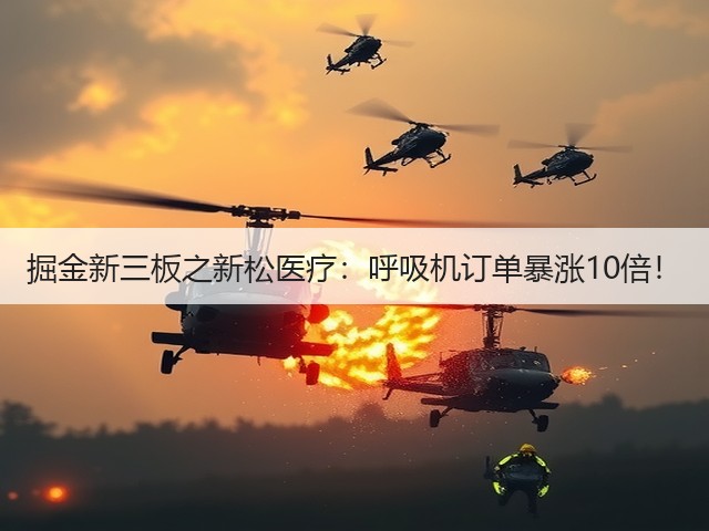 掘金新三板之新松医疗：呼吸机订单暴涨10倍！(图1)