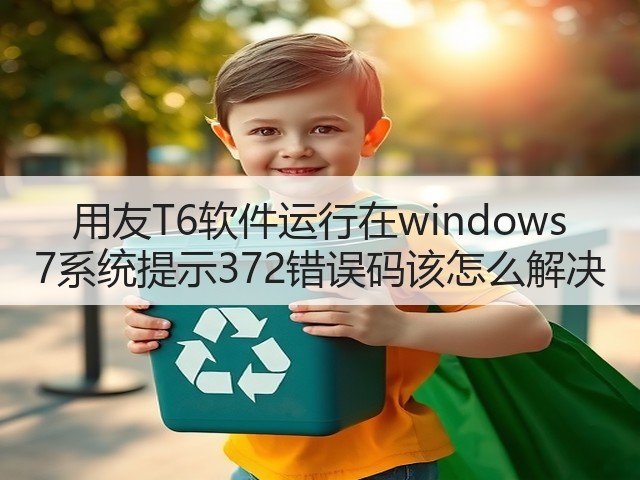 用友T6软件运行在windows 7系统提示372错误码该怎么解决(图2) 用友T6软件运行在windows 7系统提示372错误码该怎么解决(图2)