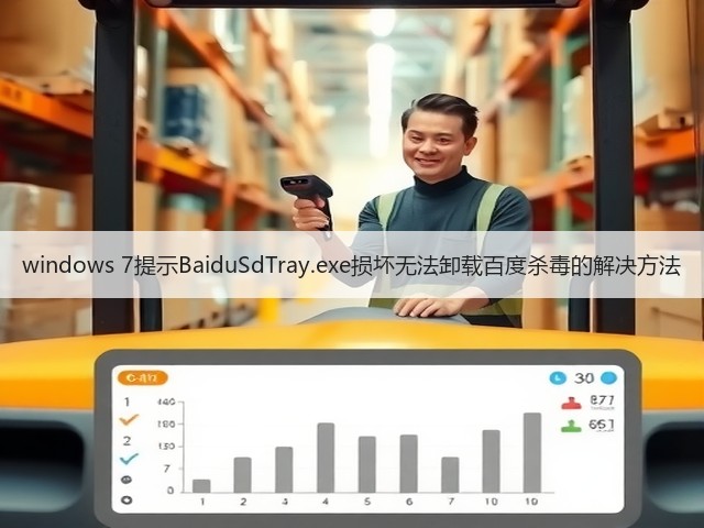 windows 7提示BaiduSdTray.exe损坏无法卸载百度杀毒的解决方法(图1) windows 7提示BaiduSdTray.exe损坏无法卸载百度杀毒的解决方法(图1)
