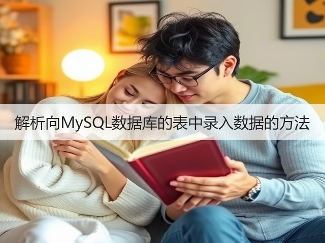 解析向MySQL数据库的表中录入数据的方法(图2) 解析向MySQL数据库的表中录入数据的方法(图2)