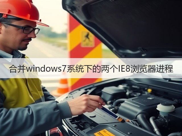 合并windows7系统下的两个IE8浏览器进程(图1)