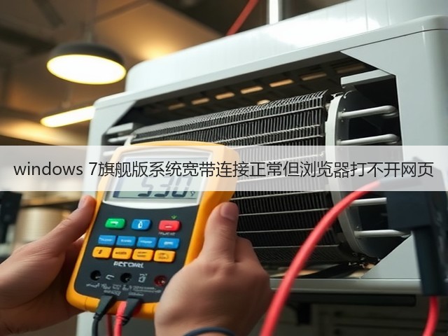 windows 7旗舰版系统宽带连接正常但浏览器打不开网页(图2) windows 7旗舰版系统宽带连接正常但浏览器打不开网页(图2)