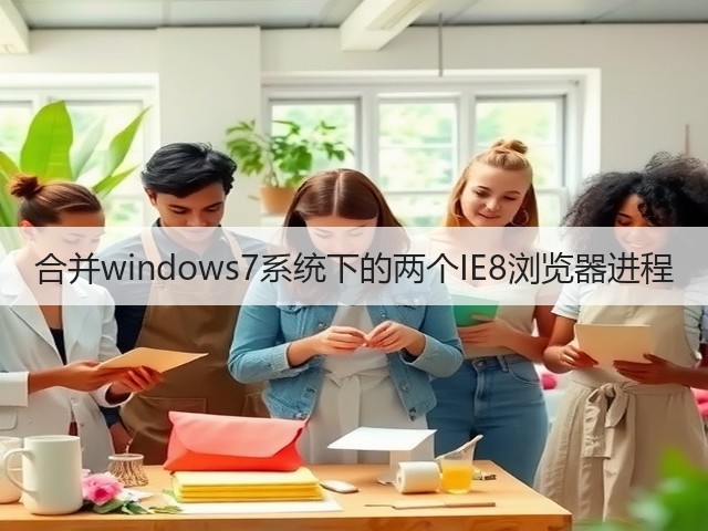 合并windows7系统下的两个IE8浏览器进程(图2)