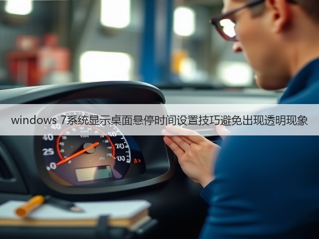 windows 7系统显示桌面悬停时间设置技巧避免出现透明现象(图1) windows 7系统显示桌面悬停时间设置技巧避免出现透明现象(图1)