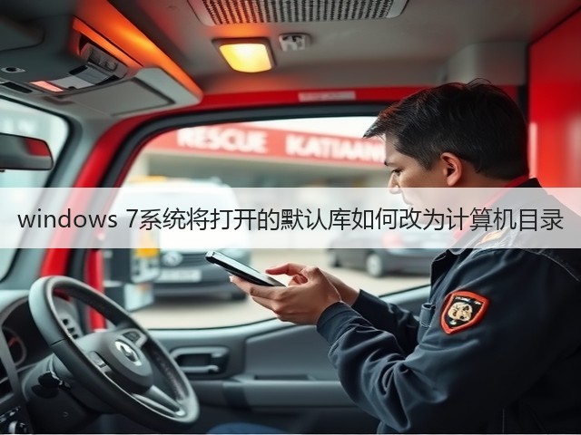 windows 7系统将打开的默认库如何改为计算机目录(图1)