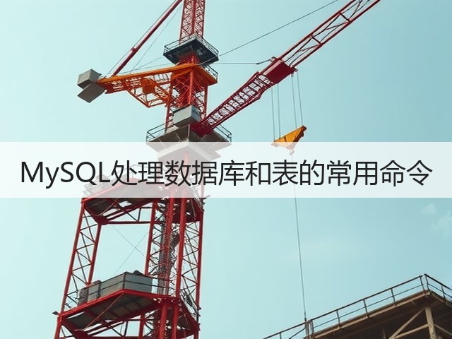 MySQL处理数据库和表的常用命令(图2) MySQL处理数据库和表的常用命令(图2)