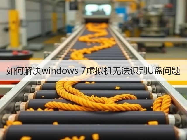 如何解决windows 7虚拟机无法识别U盘问题(图1)