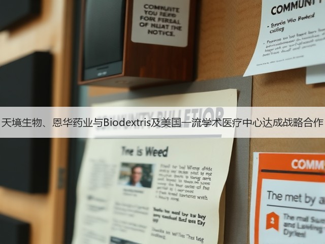 天境生物、恩华药业与Biodextris及美国一流学术医疗中心达成战略合作(图2) 天境生物、恩华药业与Biodextris及美国一流学术医疗中心达成战略合作(图2)