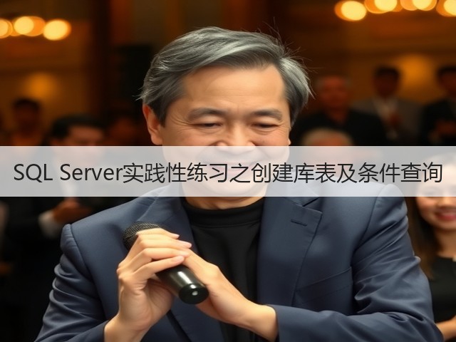 SQL Server实践性练习之创建库表及条件查询(图1) SQL Server实践性练习之创建库表及条件查询(图1)