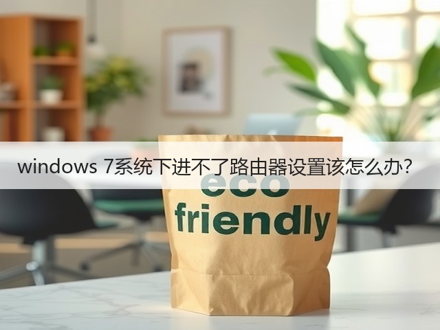windows 7系统下进不了路由器设置该怎么办?(图3) windows 7系统下进不了路由器设置该怎么办?(图3)