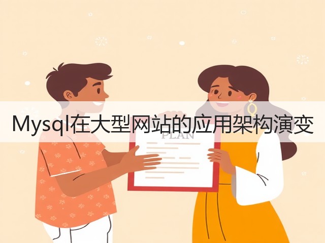 Mysql在大型网站的应用架构演变(图1) Mysql在大型网站的应用架构演变(图1)