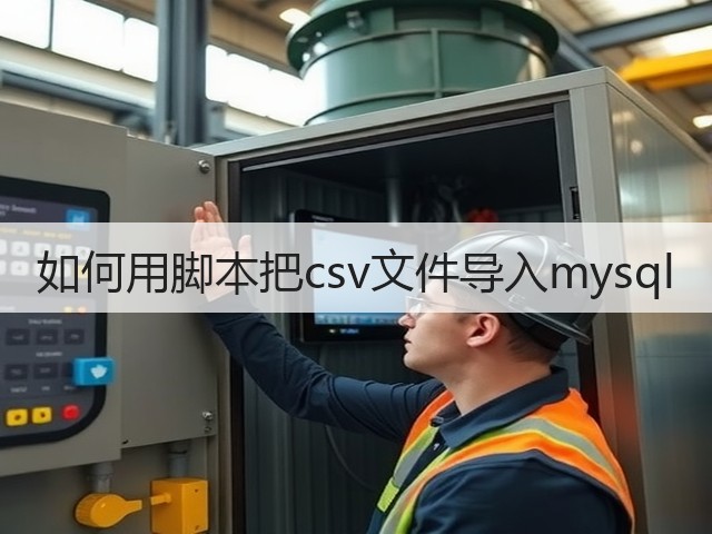 如何用脚本把csv文件导入mysql(图1)