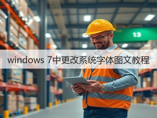 windows 7中更改系统字体图文教程(图1)