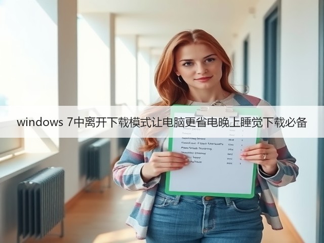 windows 7中离开下载模式让电脑更省电晚上睡觉下载必备(图3) windows 7中离开下载模式让电脑更省电晚上睡觉下载必备(图3)