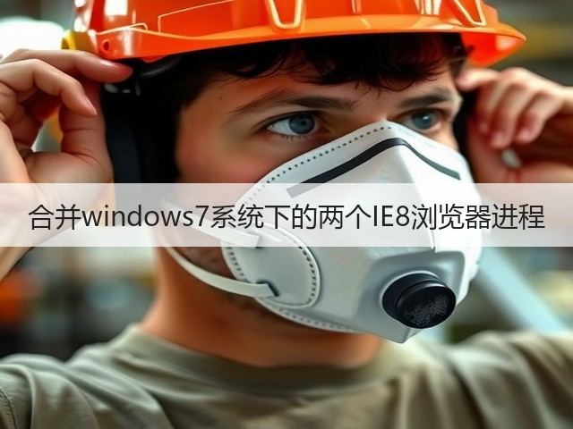 合并windows7系统下的两个IE8浏览器进程(图1)