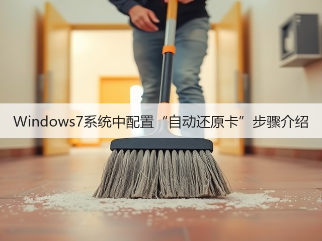 Windows7系统中配置“自动还原卡”步骤介绍(图1) Windows7系统中配置“自动还原卡”步骤介绍(图1)