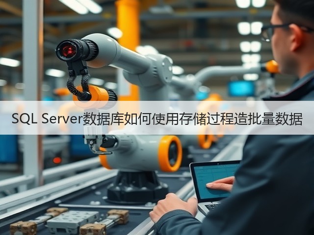 SQL Server数据库如何使用存储过程造批量数据(图3)
