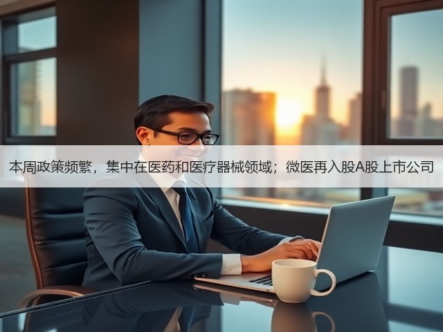 本周政策频繁，集中在医药和医疗器械领域；微医再入股A股上市公司(图3)
